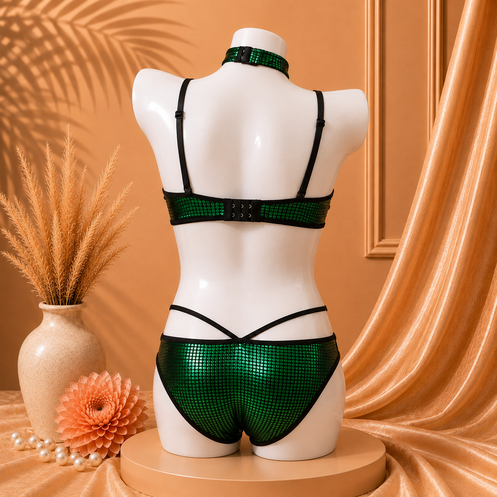 Disco Bead bra & panty set