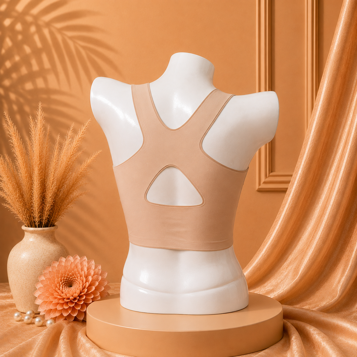 Posture Corrector Blouse With Front Cross Side Buckle