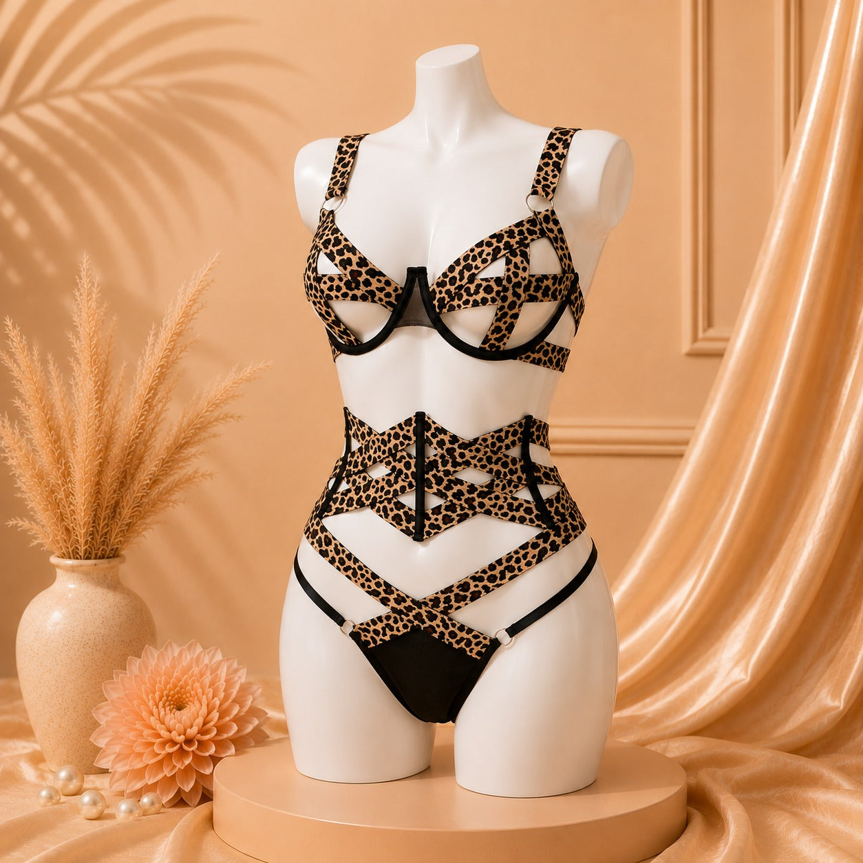 Beautiful Lapoard Lingerie Set