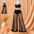 Fancy Net Nighty With Stylish Blouse And Long Pajama